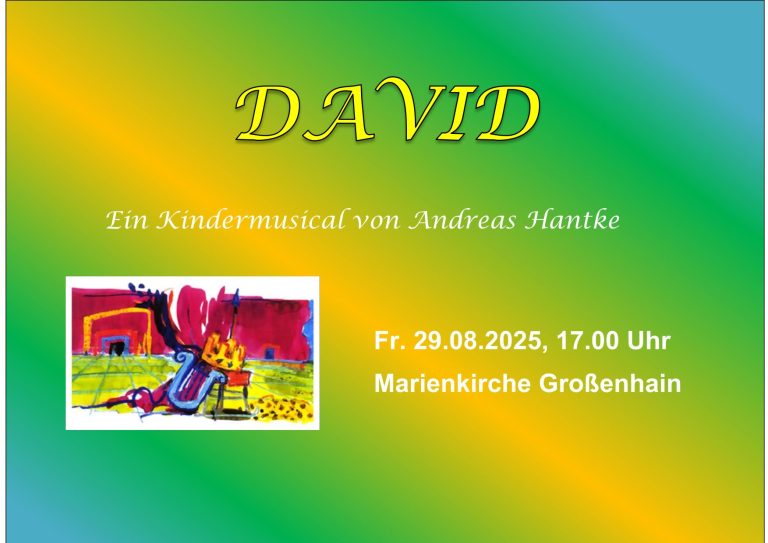 David ein Kindermusical Plakat 2025bquer-1